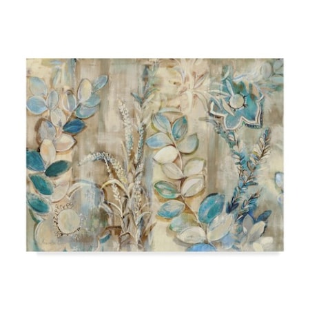 Marietta Cohen Art And Design 'Aqua Leaves' Canvas Art,35x47